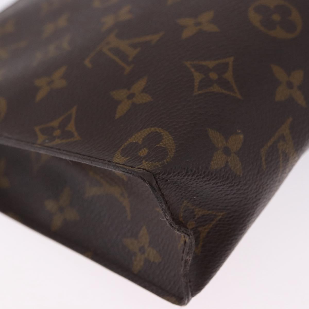 LOUIS VUITTON Monogram Poche Toilette 26 Pouch M47542 LV Auth 201299