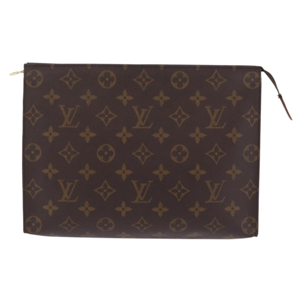 LOUIS VUITTON Monogram Poche Toilette 26 Pouch M47542 LV Auth 201299