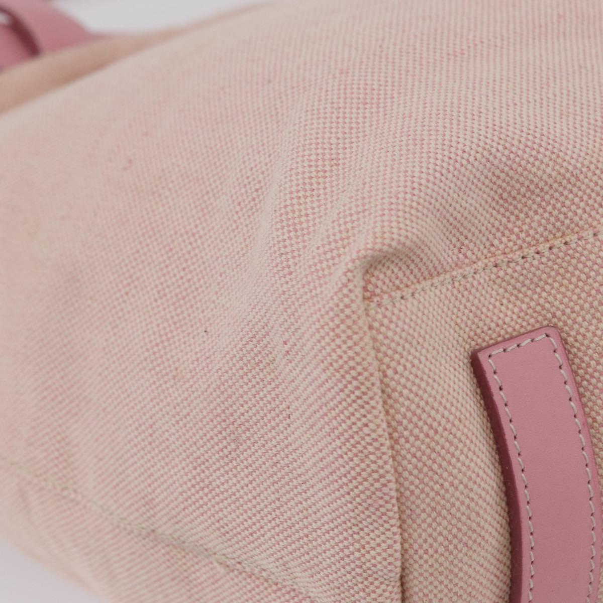 PRADA PRADA Sports Tote Bag Canvas Pink Auth 201301