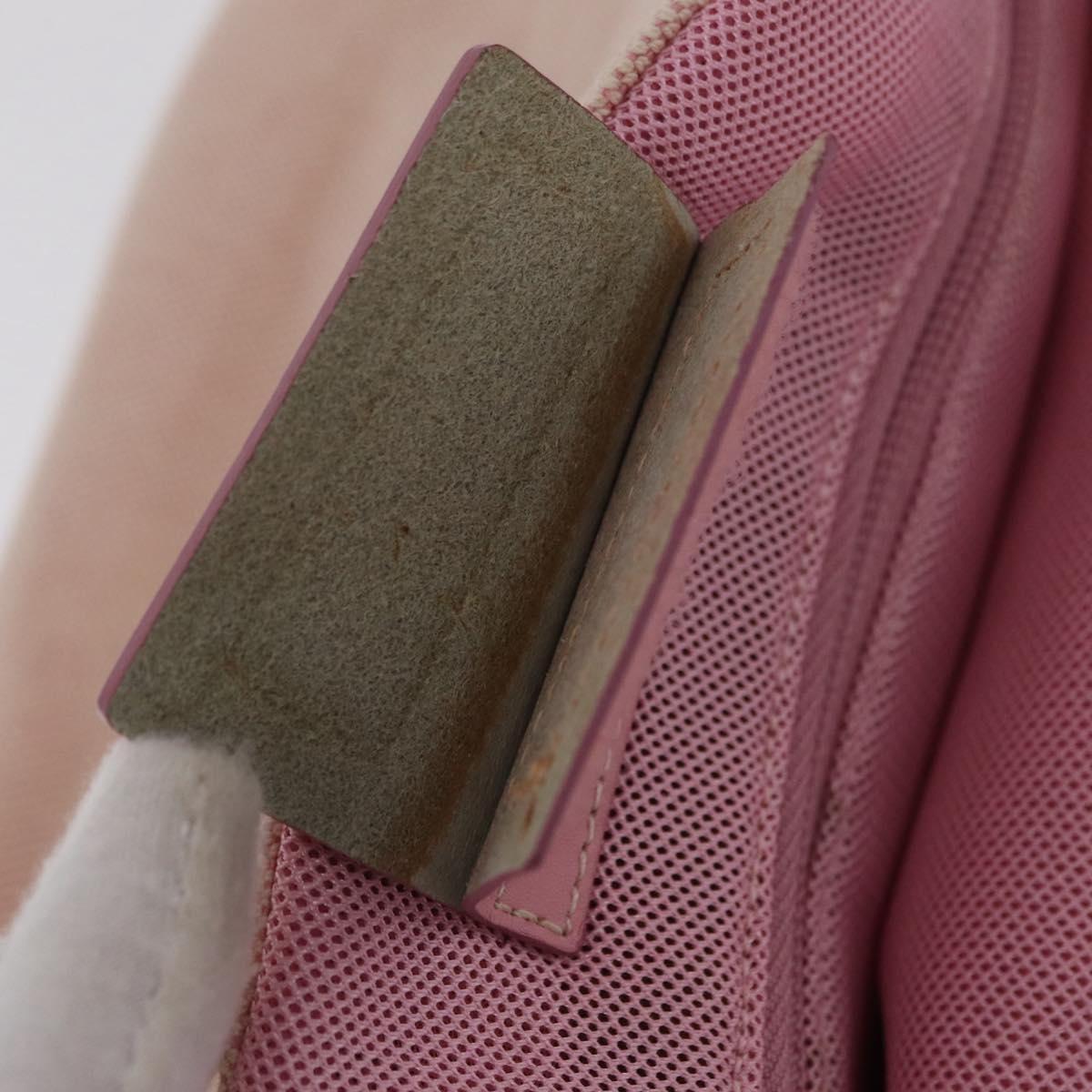 PRADA PRADA Sports Tote Bag Canvas Pink Auth 201301