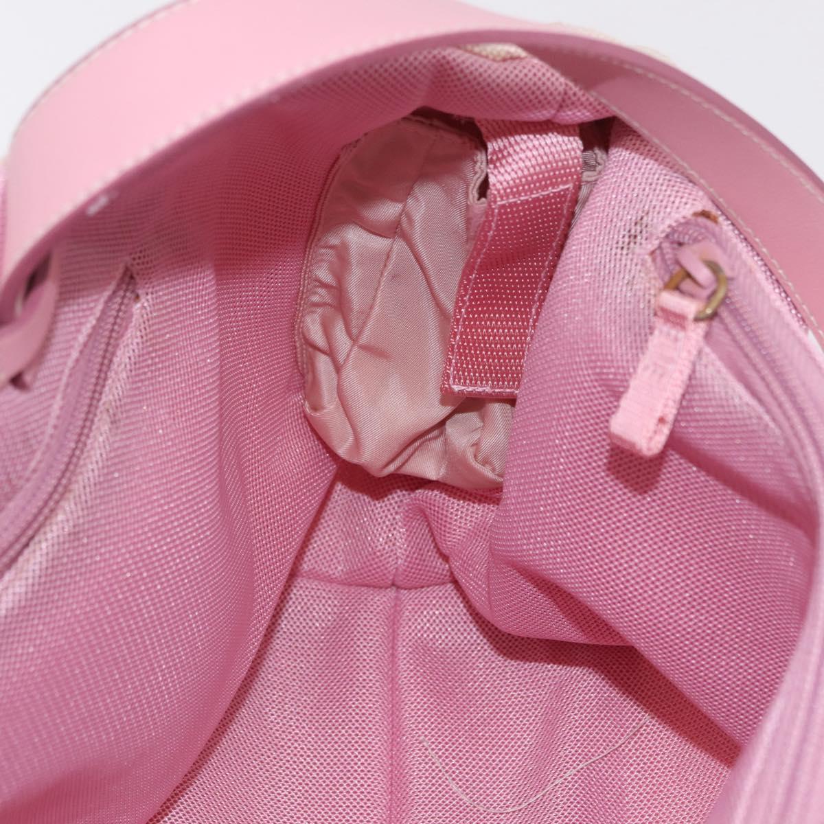 PRADA PRADA Sports Tote Bag Canvas Pink Auth 201301