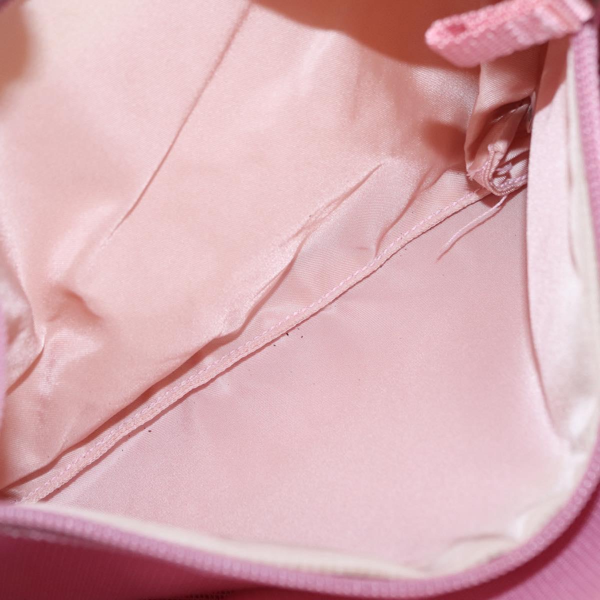 PRADA PRADA Sports Tote Bag Canvas Pink Auth 201301