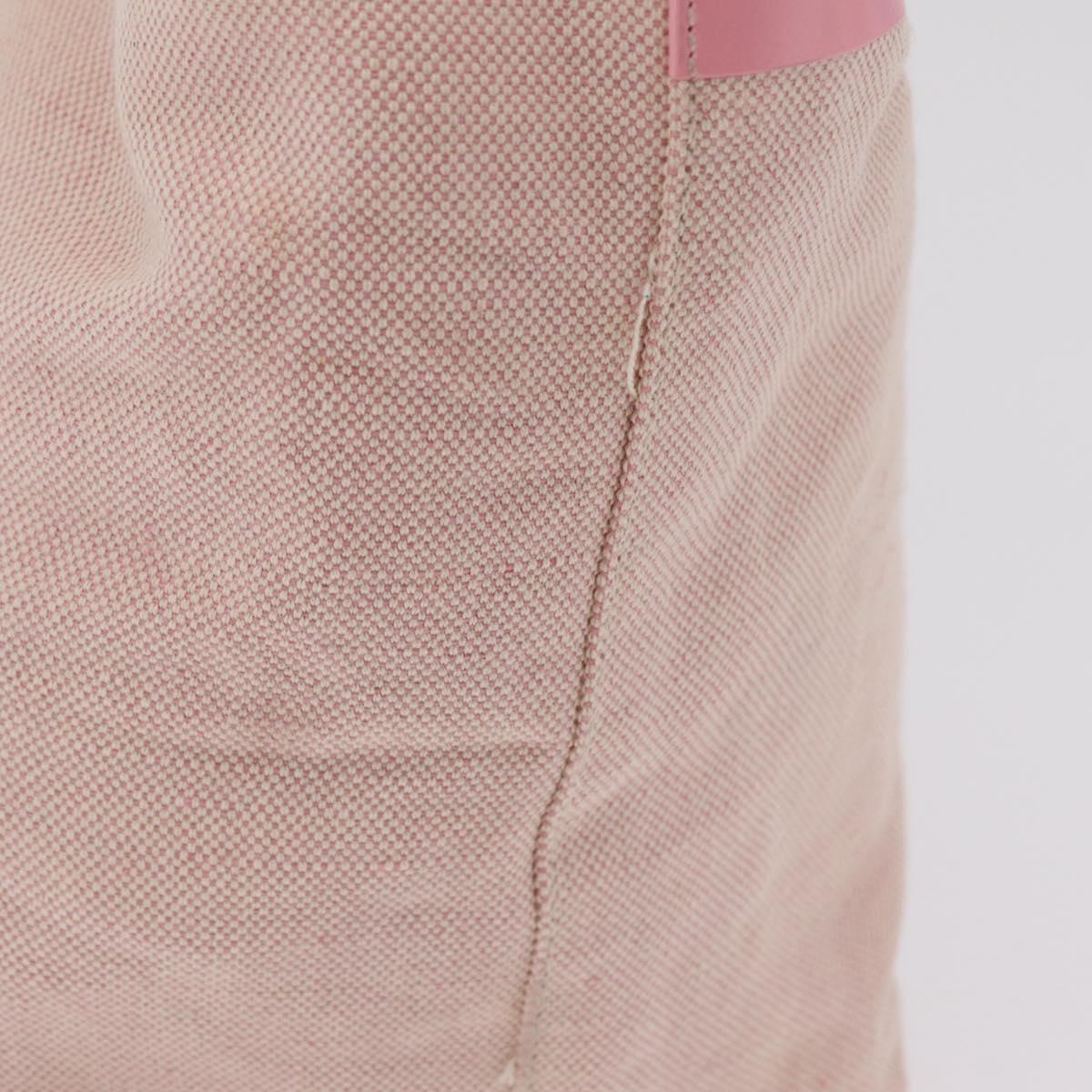 PRADA PRADA Sports Tote Bag Canvas Pink Auth 201301