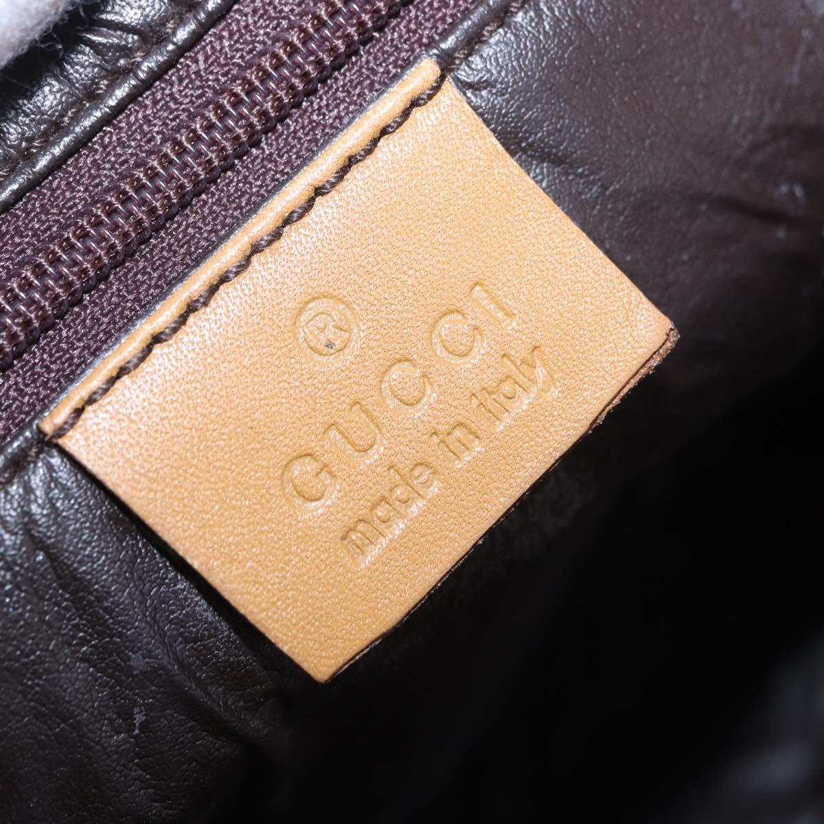 GUCCI GG Canvas Jackie Sherry Line Hand Bag Beige Gold Tone 001 4075 Auth 201304