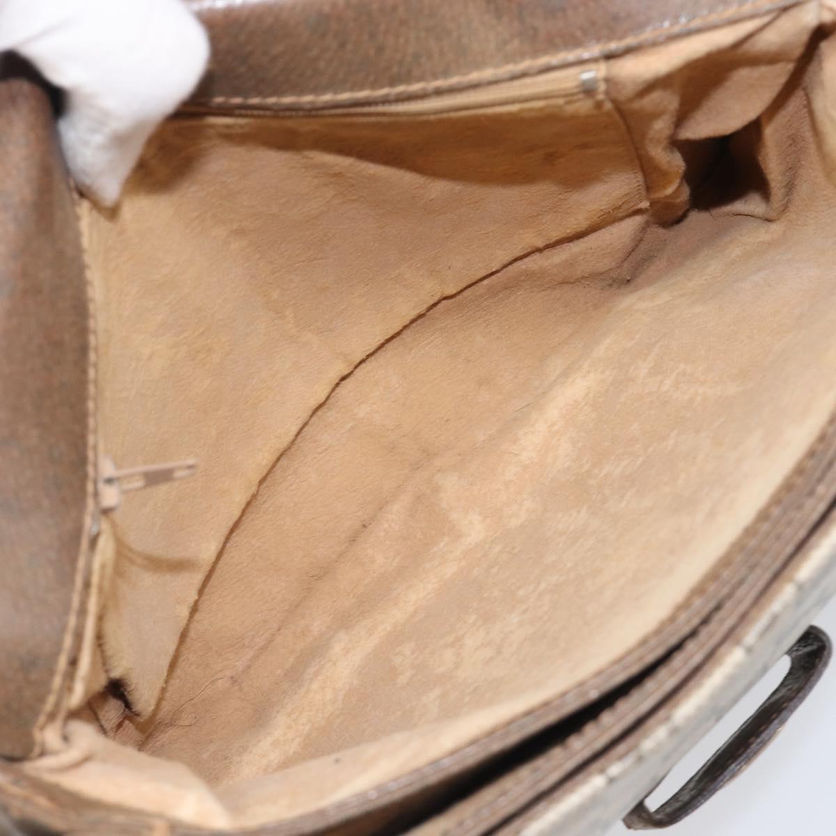 GUCCI GG Supreme Shoulder Bag PVC Beige Gold Tone 1 001 4084 Auth 201306