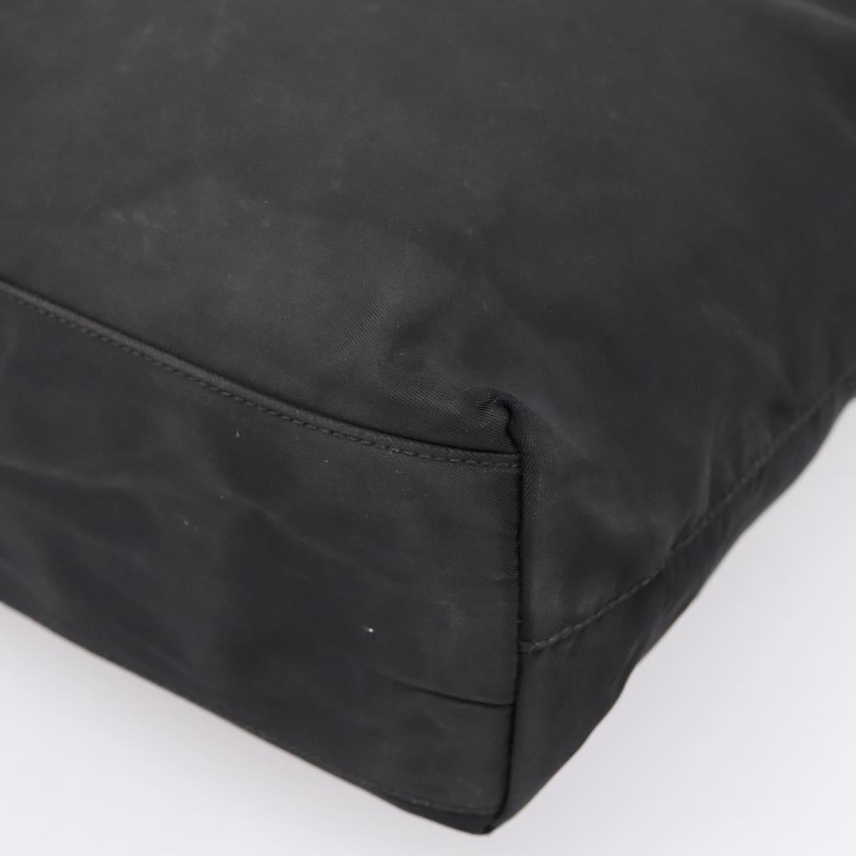 PRADA Tote Bag Nylon Black Auth 201307