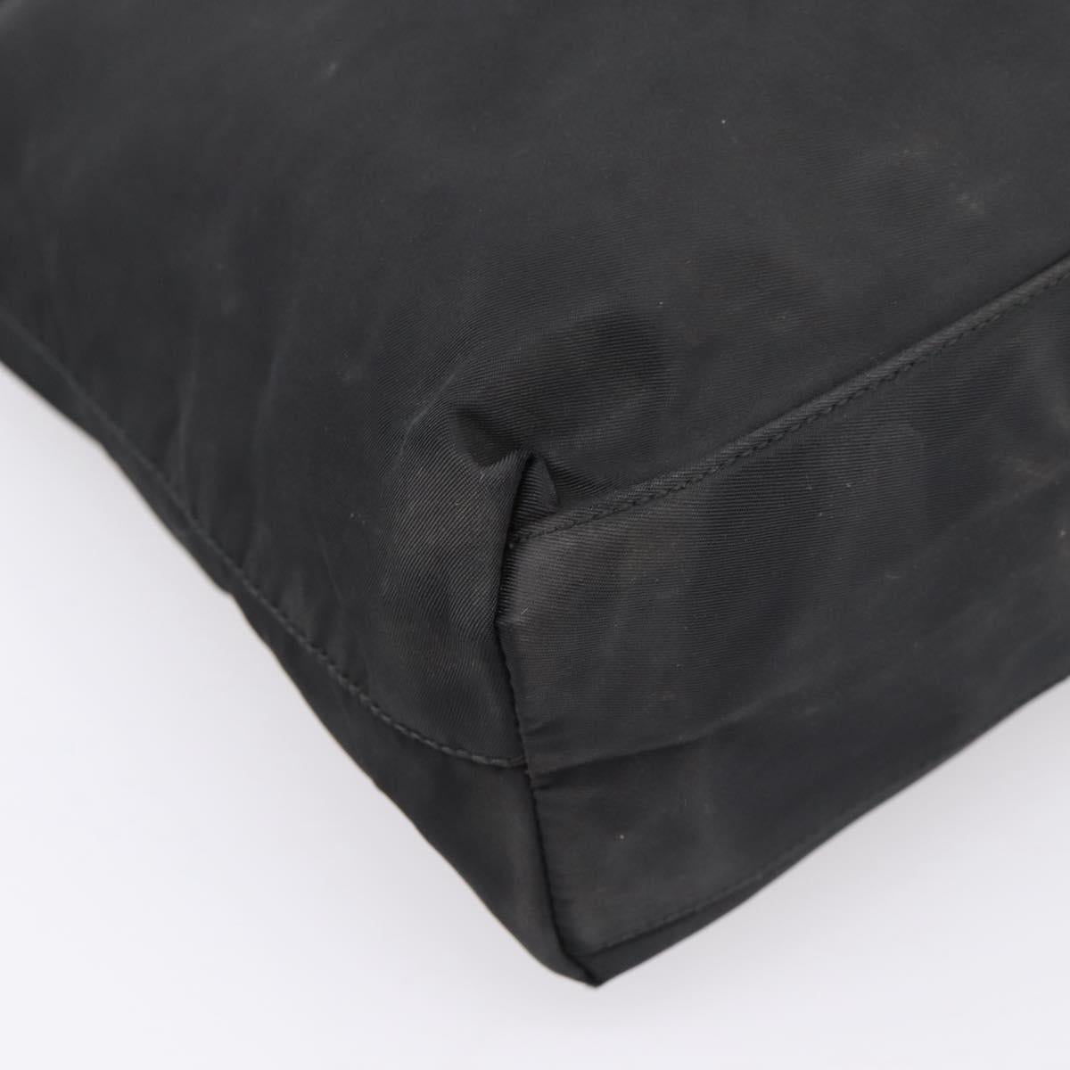 PRADA Tote Bag Nylon Black Auth 201307