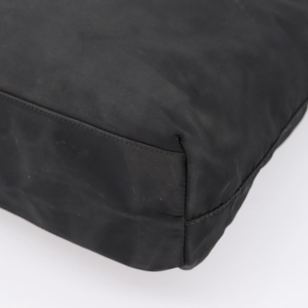 PRADA Tote Bag Nylon Black Auth 201307