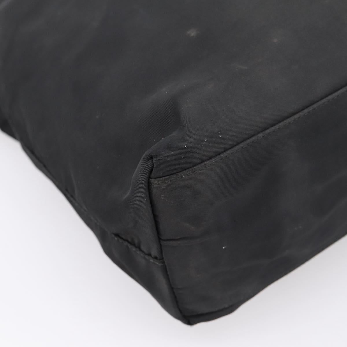 PRADA Tote Bag Nylon Black Auth 201307