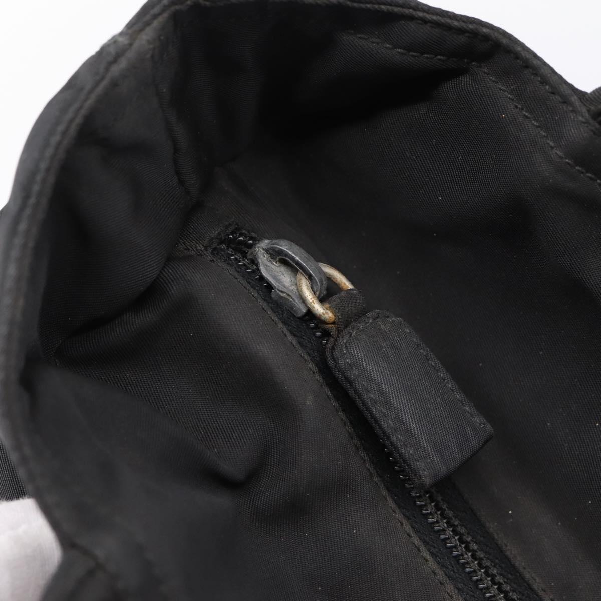 PRADA Tote Bag Nylon Black Auth 201307