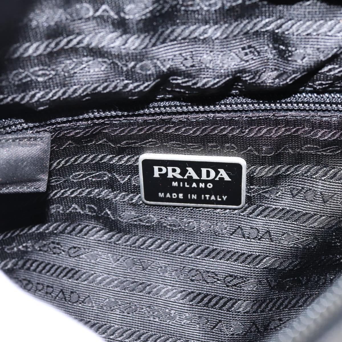 PRADA Tote Bag Nylon Black Auth 201307