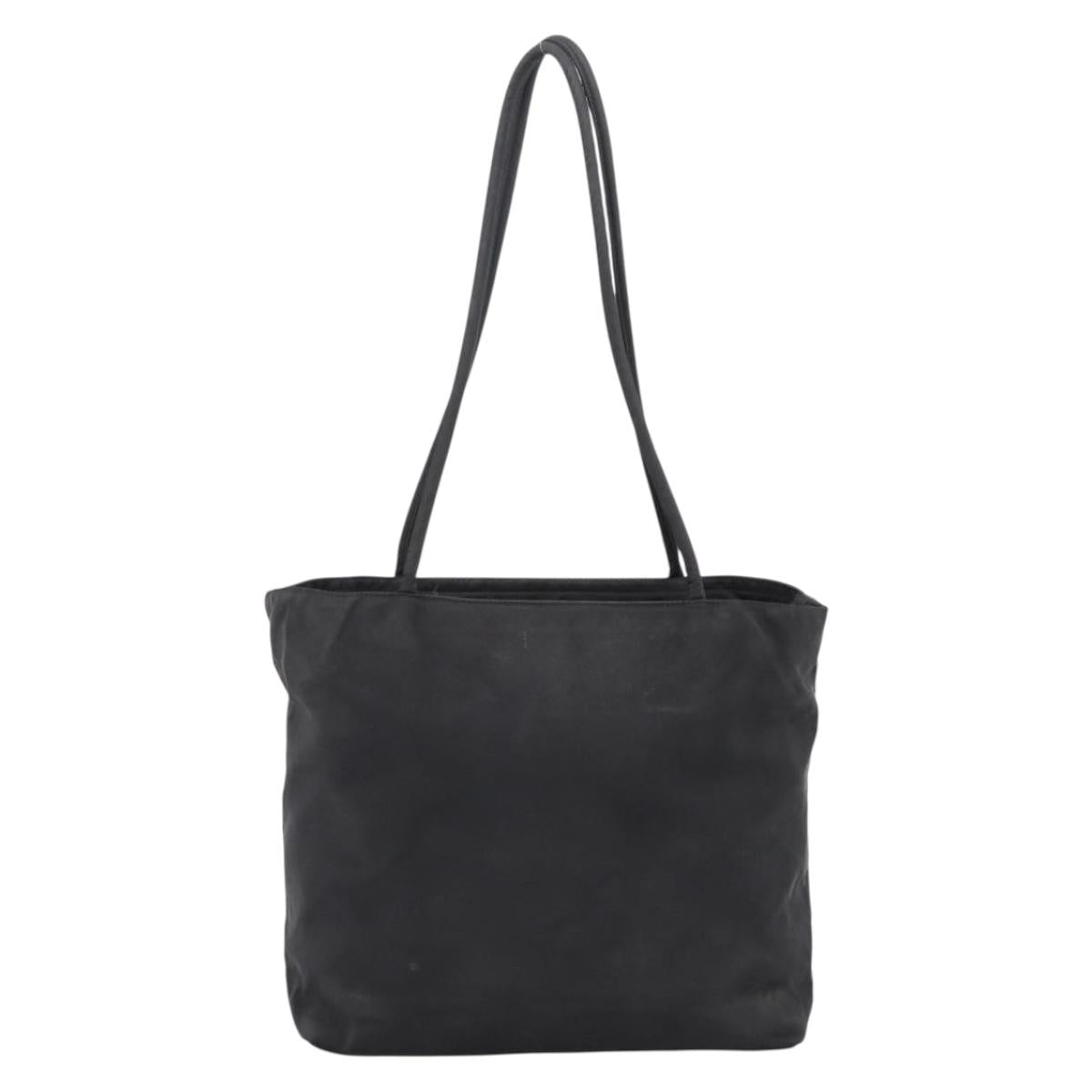PRADA Tote Bag Nylon Black Auth 201307