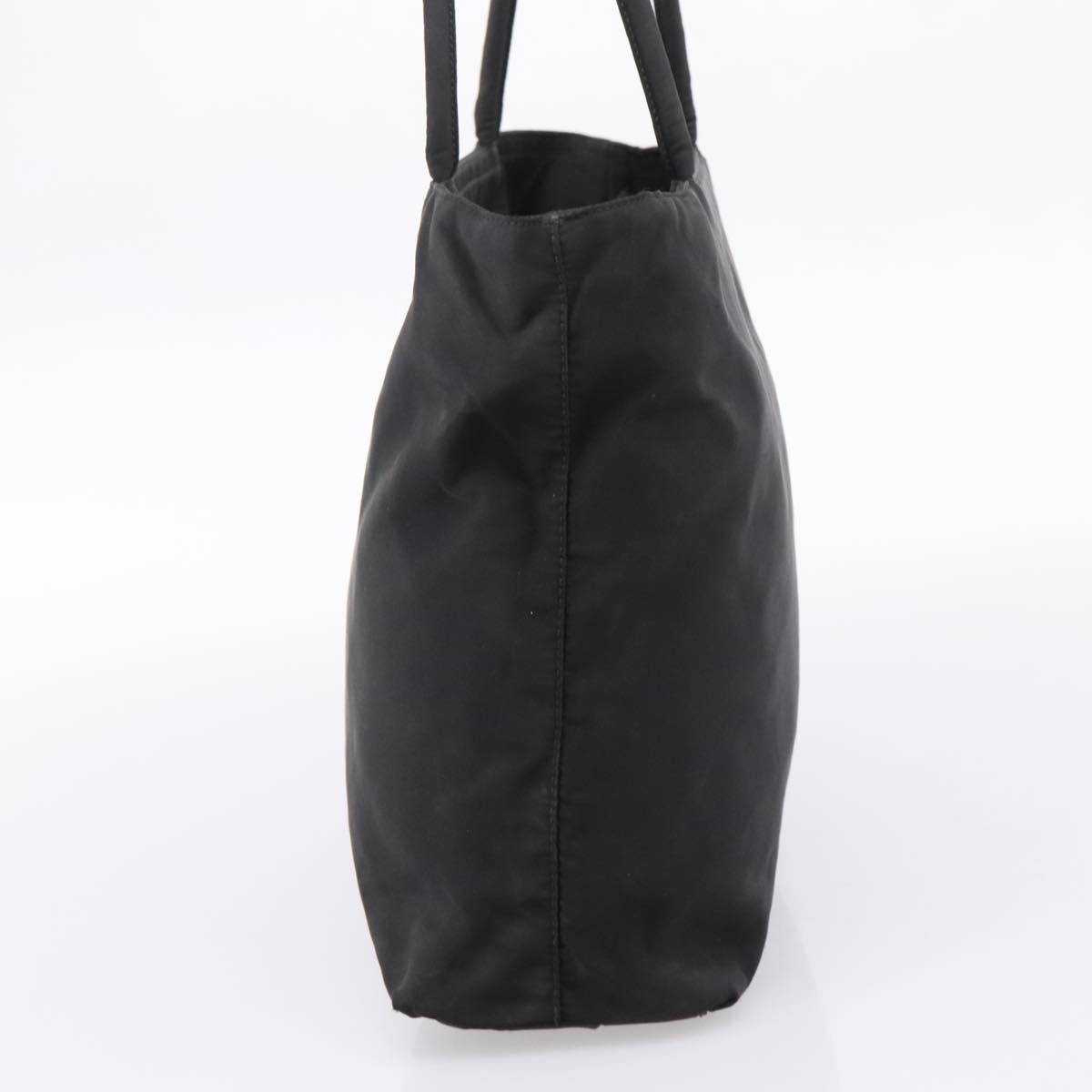 PRADA Tote Bag Nylon Black Auth 201307