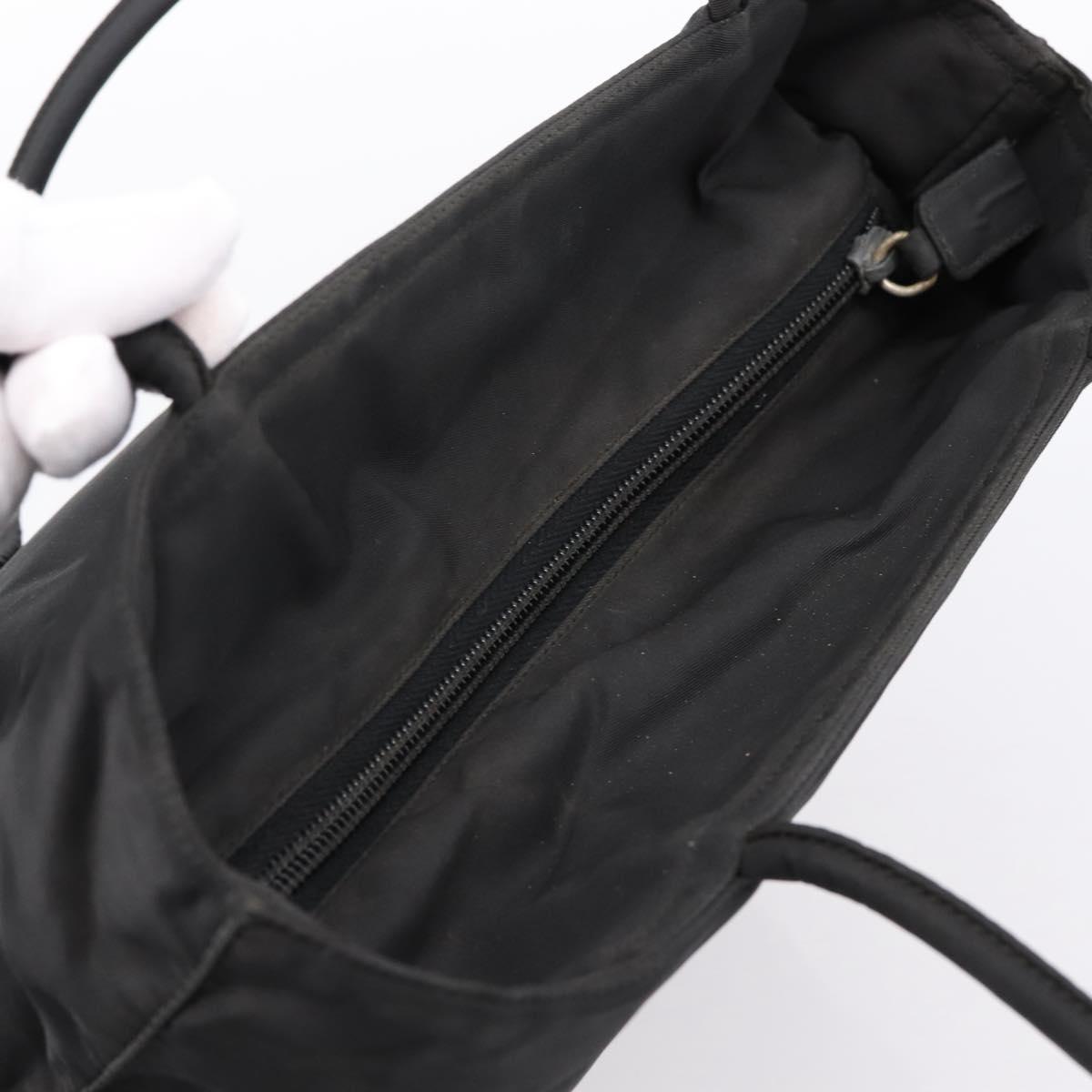 PRADA Tote Bag Nylon Black Auth 201307