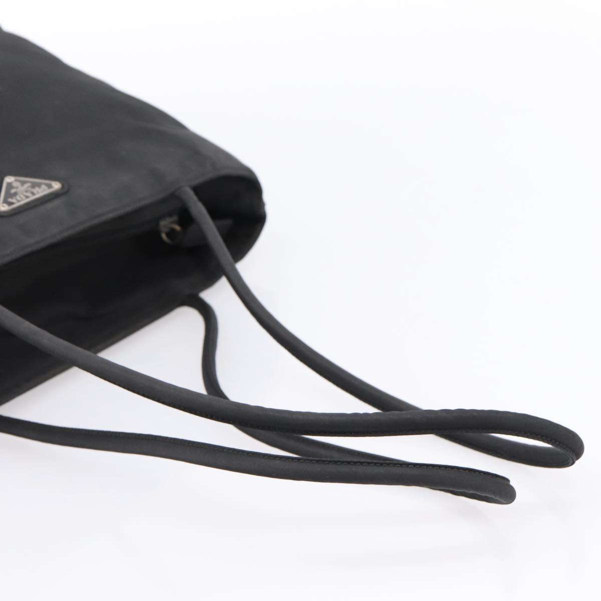 PRADA Tote Bag Nylon Black Auth 201307