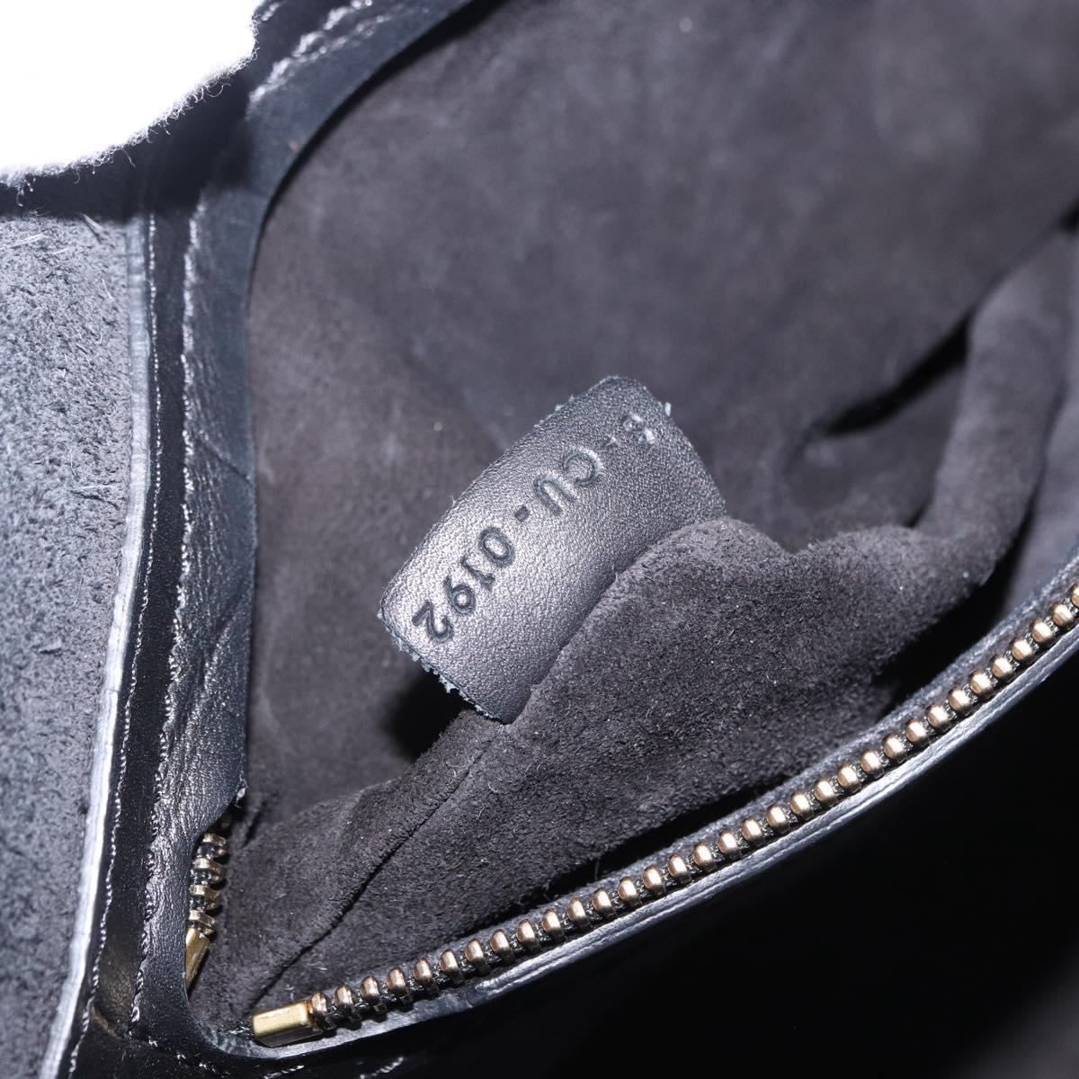 CELINE Luggage Phantom Shopper Hand Bag Leather Black Gold Tone Auth 201314V