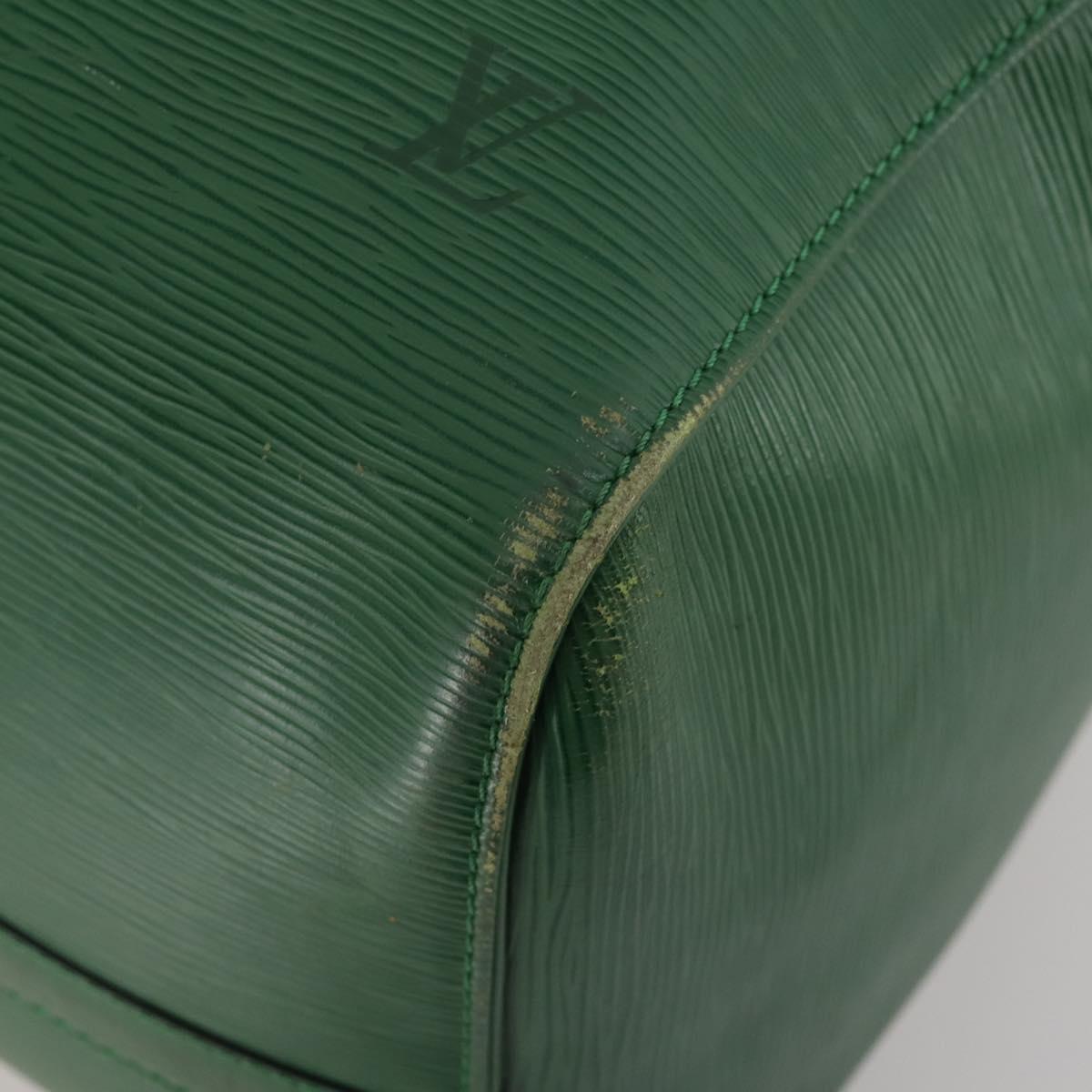 LOUIS VUITTON Epi Keepall 50 Boston Bag Green M42964 LV Auth 201319