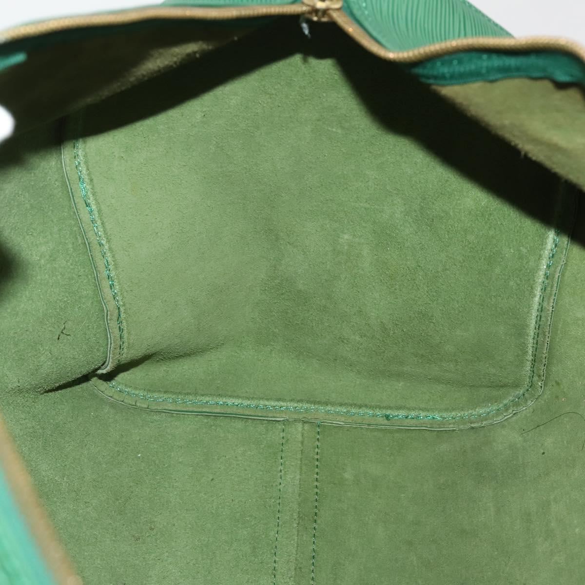 LOUIS VUITTON Epi Keepall 50 Boston Bag Green M42964 LV Auth 201319