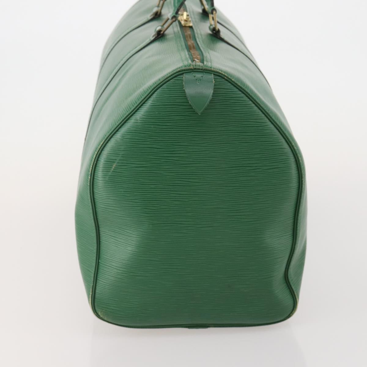 LOUIS VUITTON Epi Keepall 50 Boston Bag Green M42964 LV Auth 201319