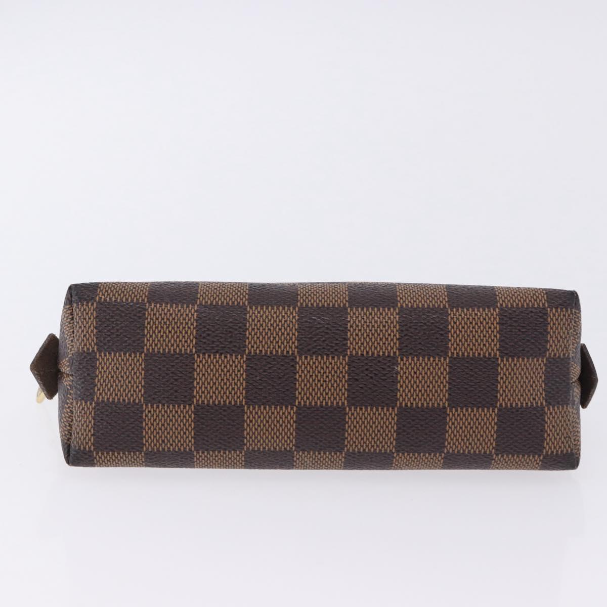 LOUIS VUITTON Damier Ebene Pochette Cosmetic PM Pouch N47516 LV Auth 201322A