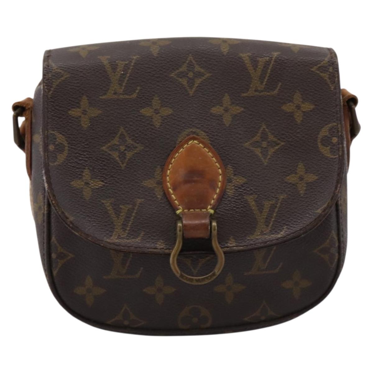 LOUIS VUITTON Monogram Saint Cloud PM Shoulder Bag M51244 LV Auth 201329