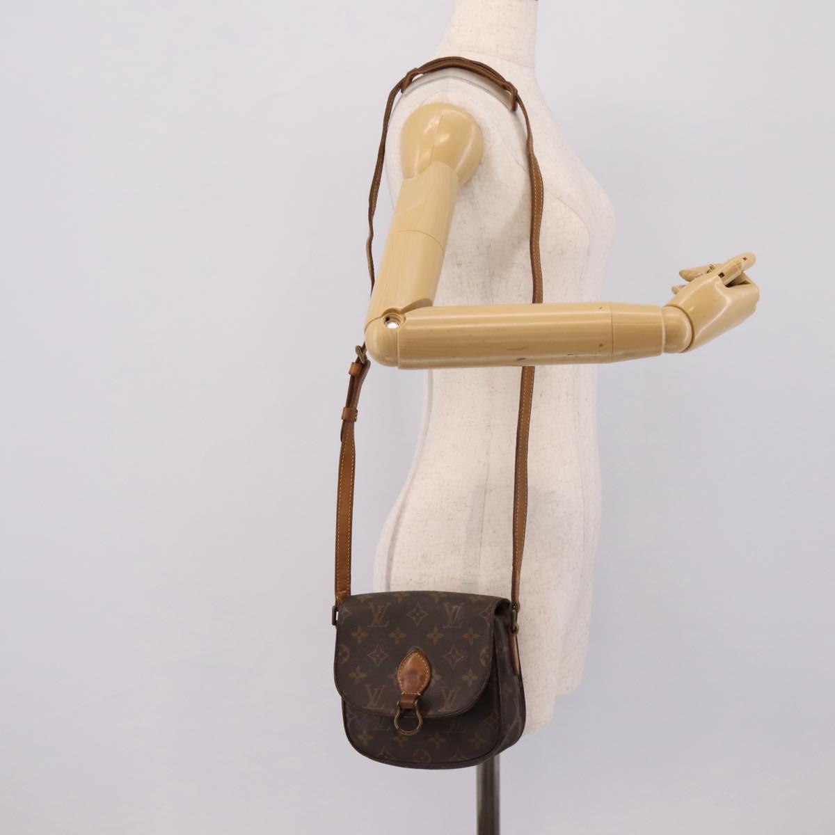LOUIS VUITTON Monogram Saint Cloud PM Shoulder Bag M51244 LV Auth 201329