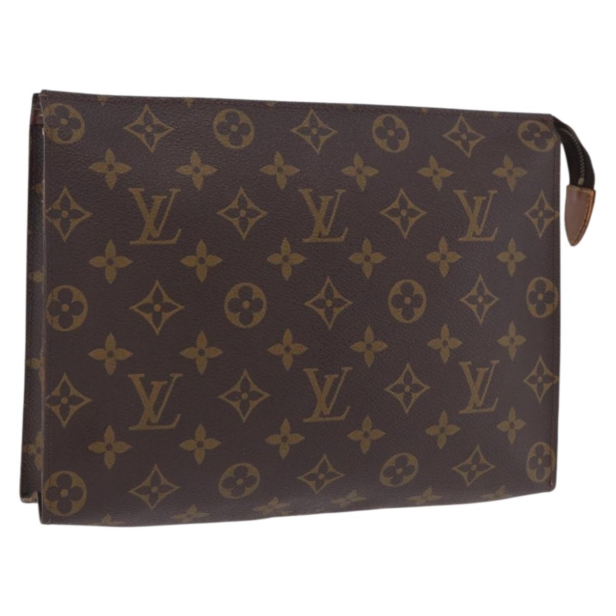 LOUIS VUITTON Monogram Poche Toilette 26 Pouch M47542 LV Auth 201330A