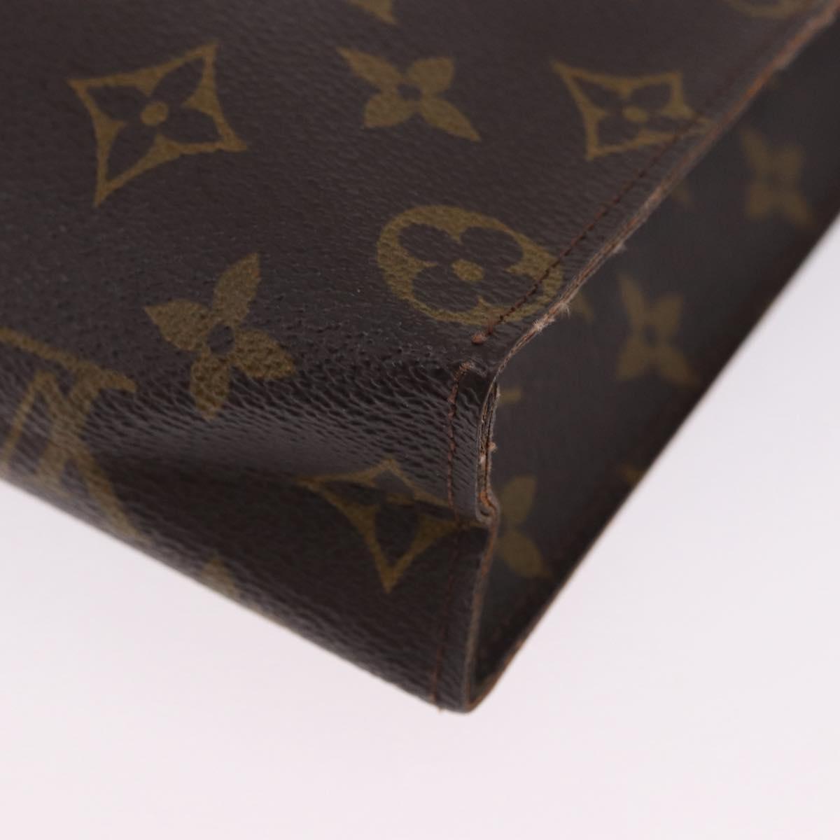 LOUIS VUITTON Monogram Poche Toilette 26 Pouch M47542 LV Auth 201330A