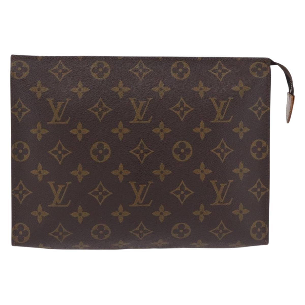 LOUIS VUITTON Monogram Poche Toilette 26 Pouch M47542 LV Auth 201330A
