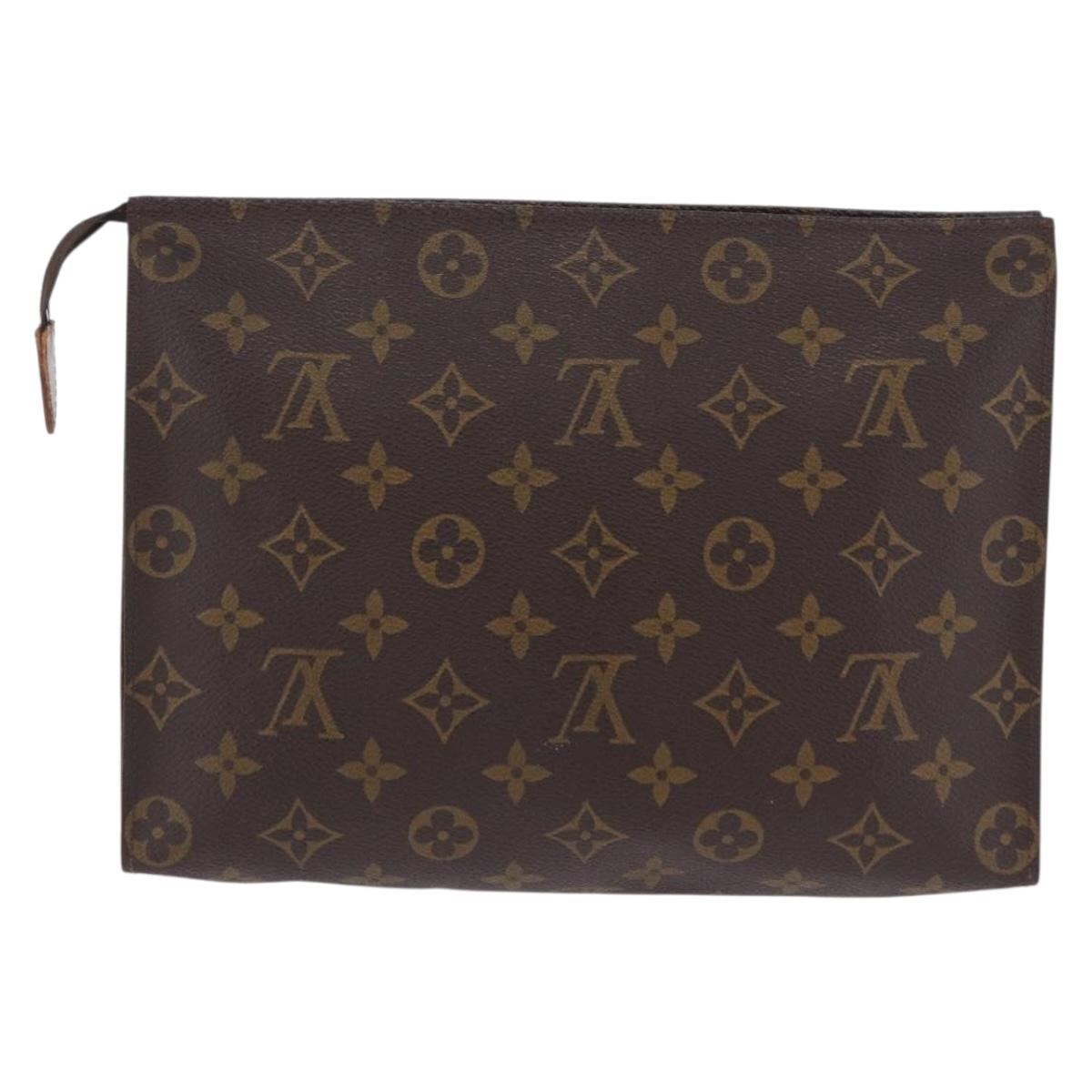 LOUIS VUITTON Monogram Poche Toilette 26 Pouch M47542 LV Auth 201330A