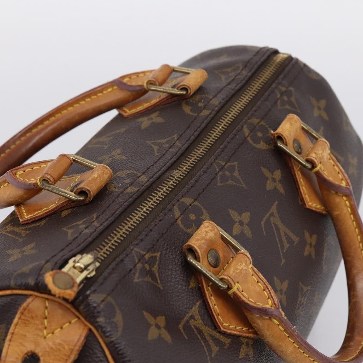 LOUIS VUITTON Monogram Speedy 25 Hand Bag M41528 LV Auth 201331