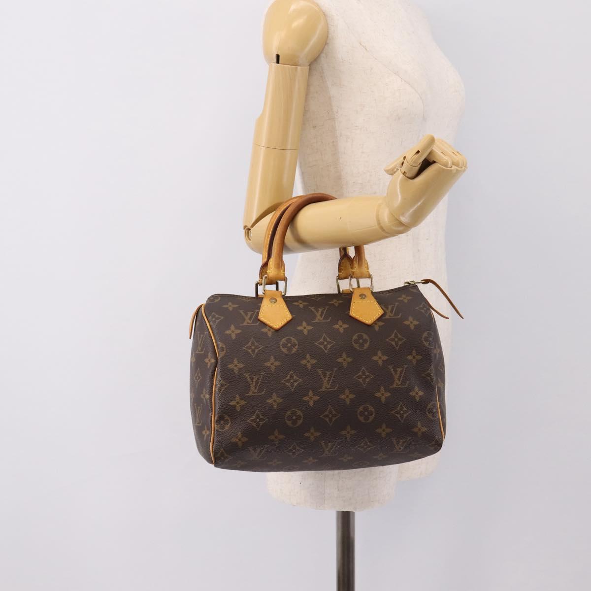 LOUIS VUITTON Monogram Speedy 25 Hand Bag M41528 LV Auth 201333A