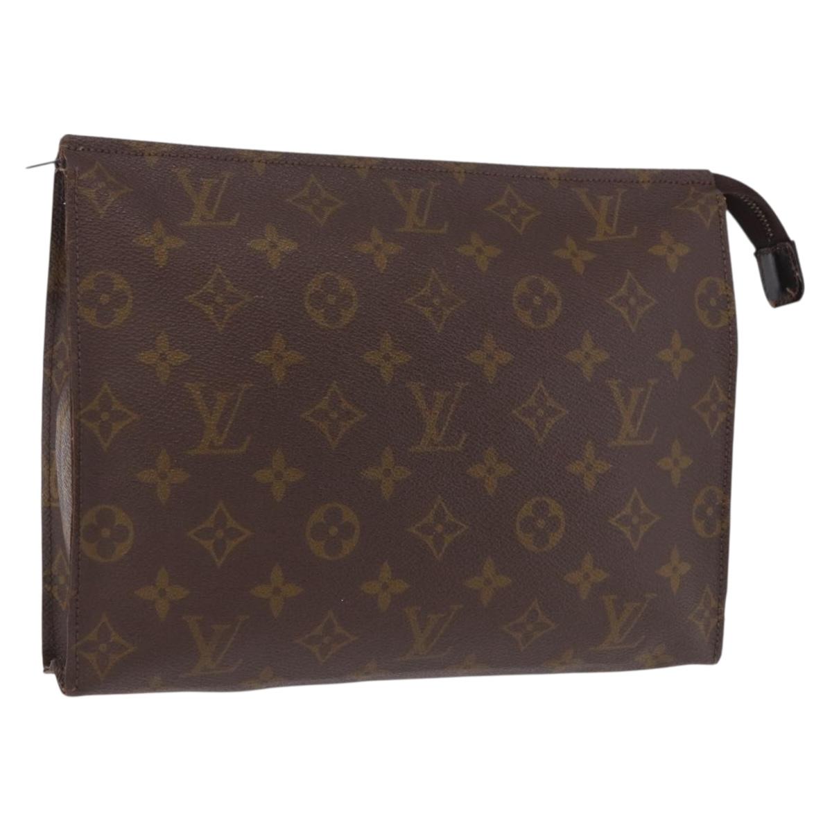 LOUIS VUITTON Monogram Poche Toilette 26 Pouch M47542 LV Auth 201336