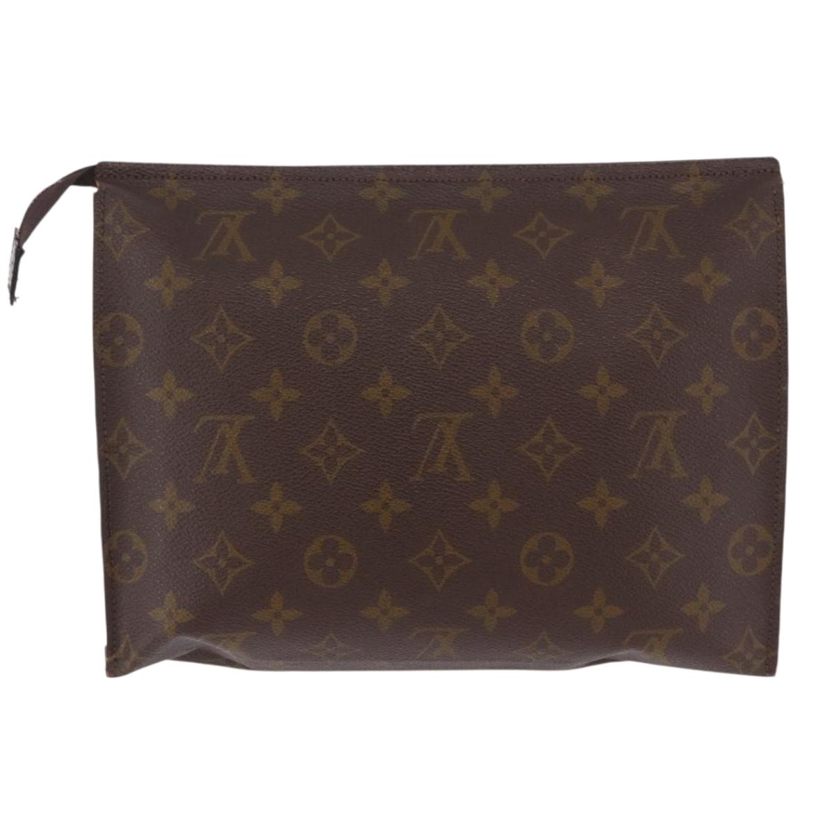 LOUIS VUITTON Monogram Poche Toilette 26 Pouch M47542 LV Auth 201336