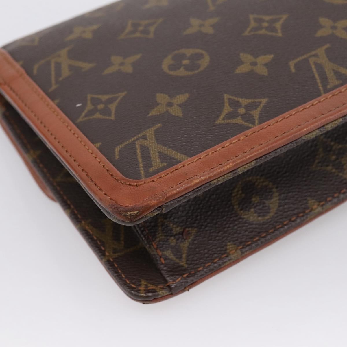 LOUIS VUITTON Monogram Pochette Dam GM Clutch Bag M51810 LV Auth 201337A