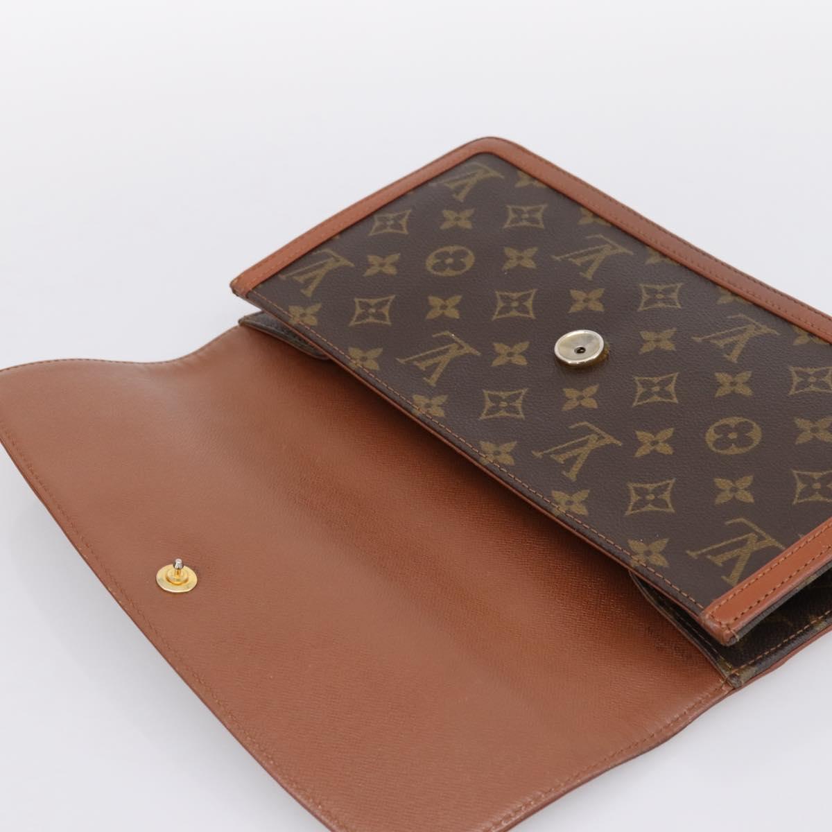 LOUIS VUITTON Monogram Pochette Dam GM Clutch Bag M51810 LV Auth 201337A
