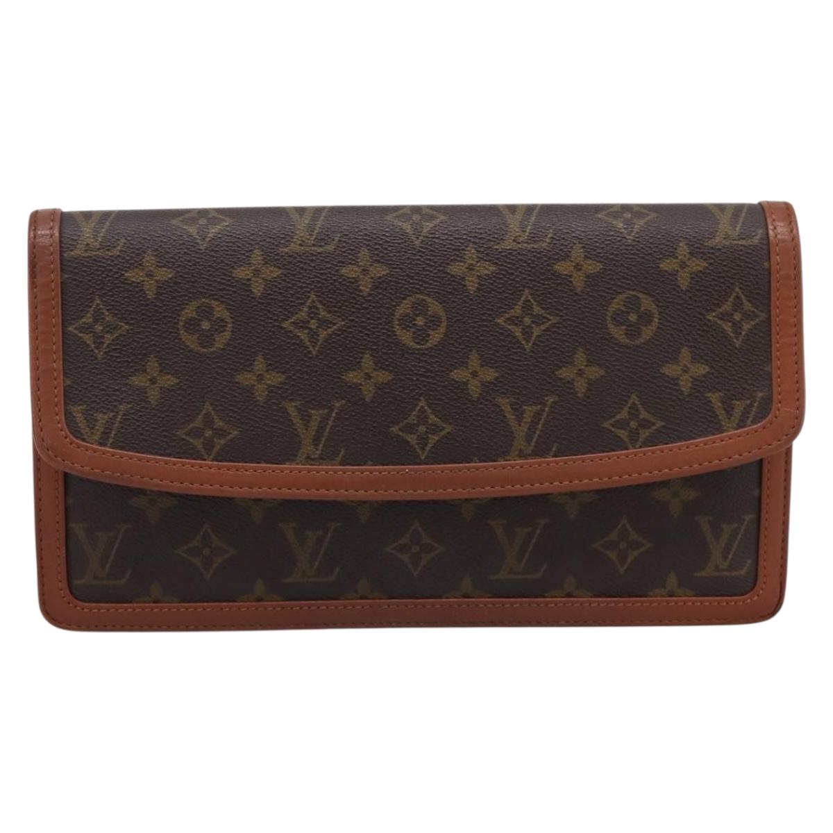 LOUIS VUITTON Monogram Pochette Dam GM Clutch Bag M51810 LV Auth 201337A