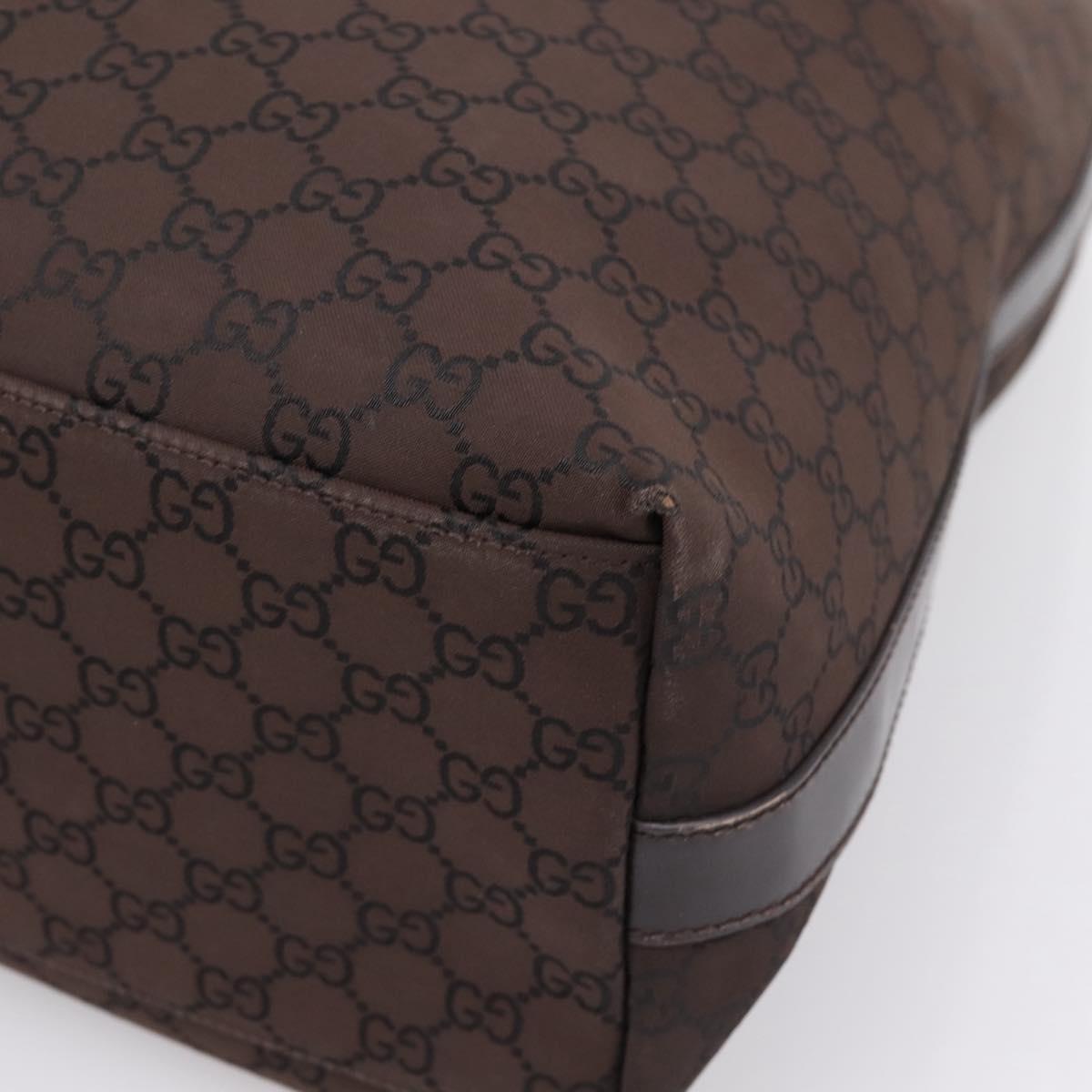 GUCCI GG Canvas Shoulder Bag Outlet Brown Gold 257279 Auth 201342A