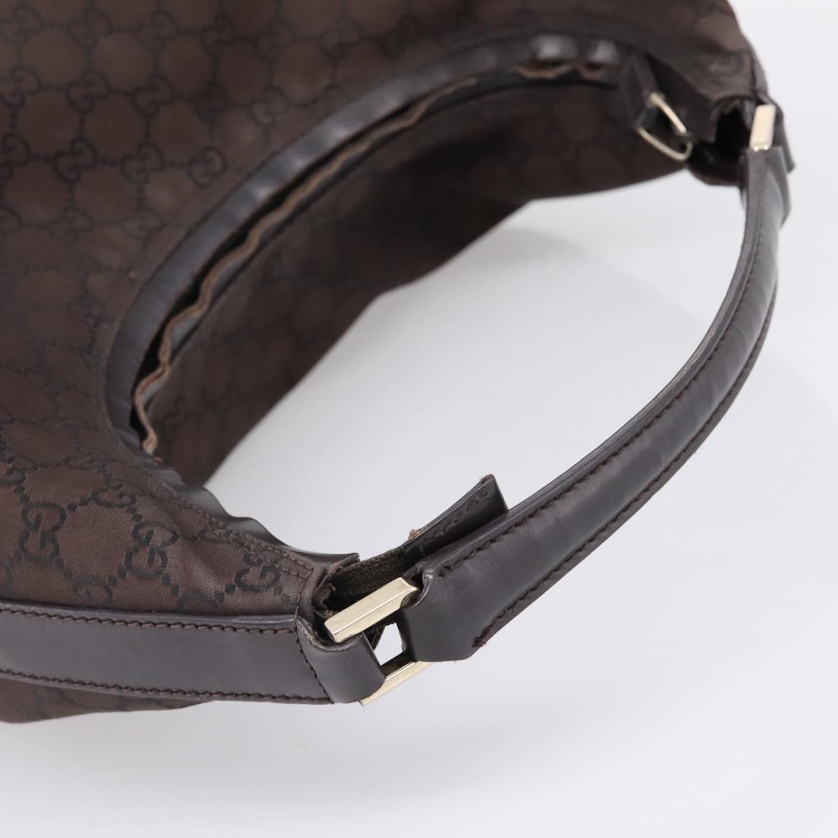 GUCCI GG Canvas Shoulder Bag Outlet Brown Gold 257279 Auth 201342A