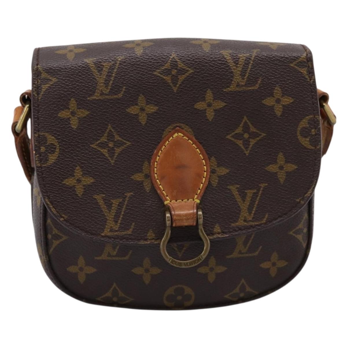 LOUIS VUITTON Monogram Saint Cloud PM Shoulder Bag M51244 LV Auth 201345