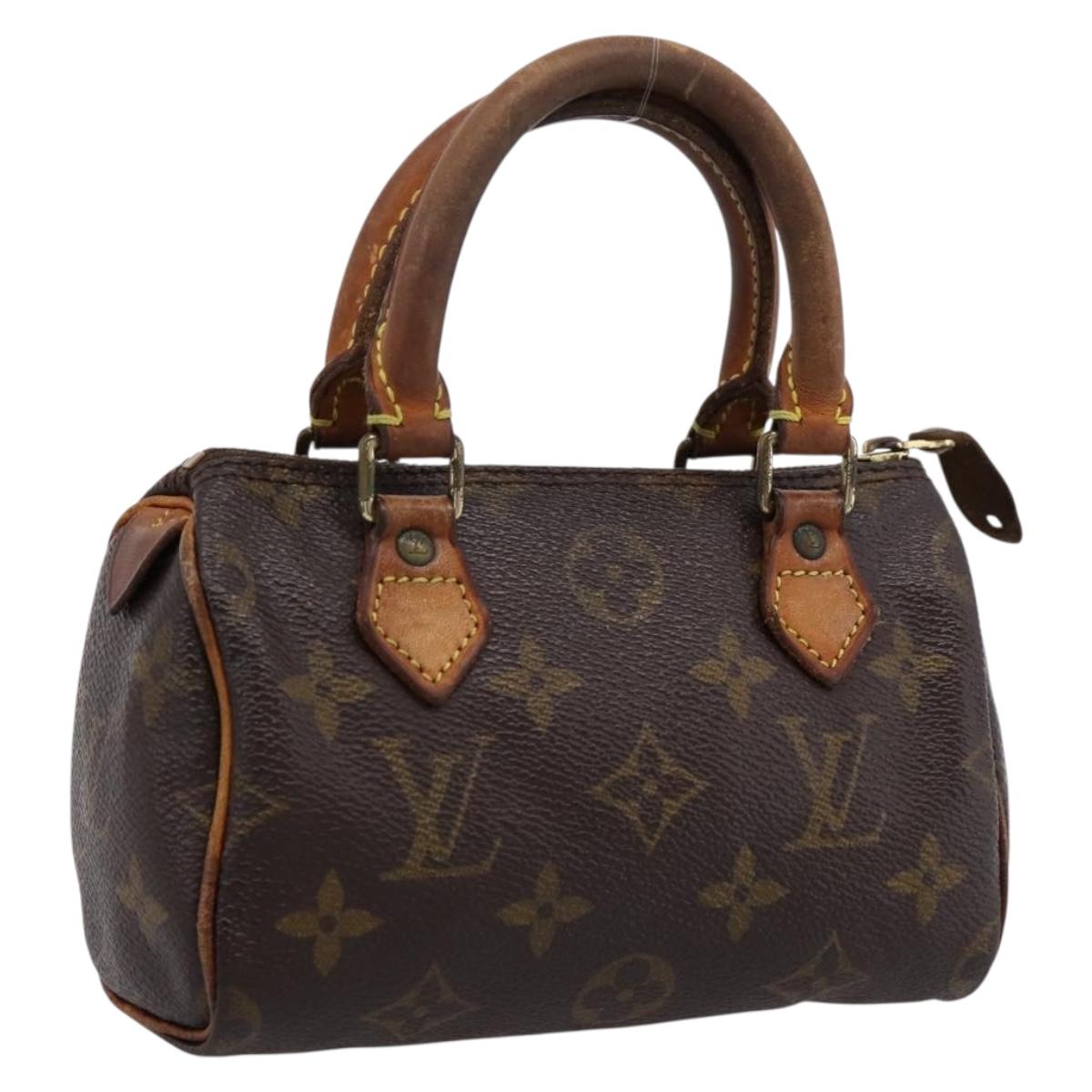 LOUIS VUITTON Monogram Mini Speedy Hand Bag M41534 LV Auth 201349