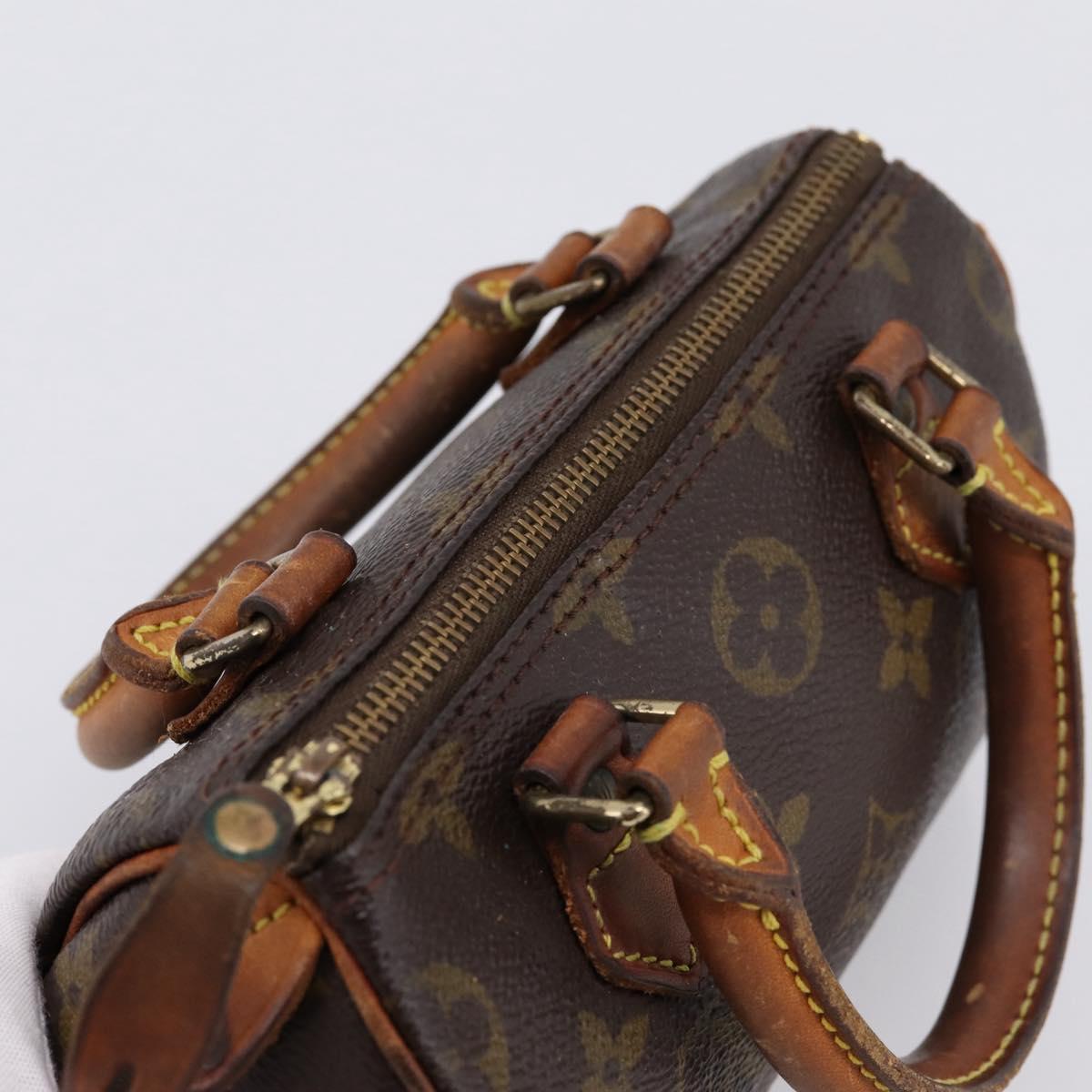 LOUIS VUITTON Monogram Mini Speedy Hand Bag M41534 LV Auth 201349