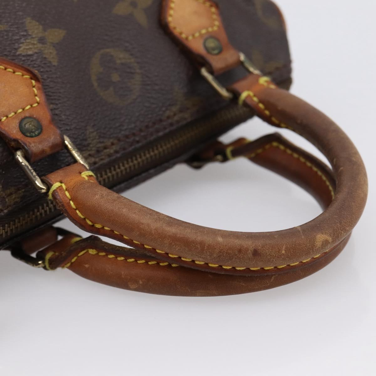 LOUIS VUITTON Monogram Mini Speedy Hand Bag M41534 LV Auth 201349