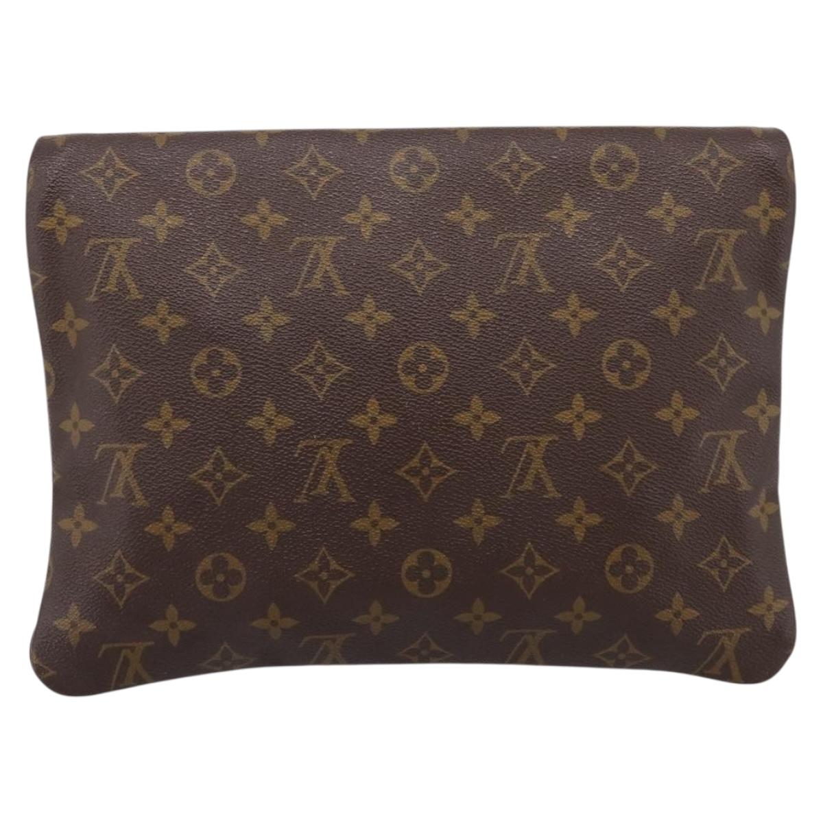 LOUIS VUITTON Monogram Pochette Priant Clutch Bag M51805 LV Auth 201350
