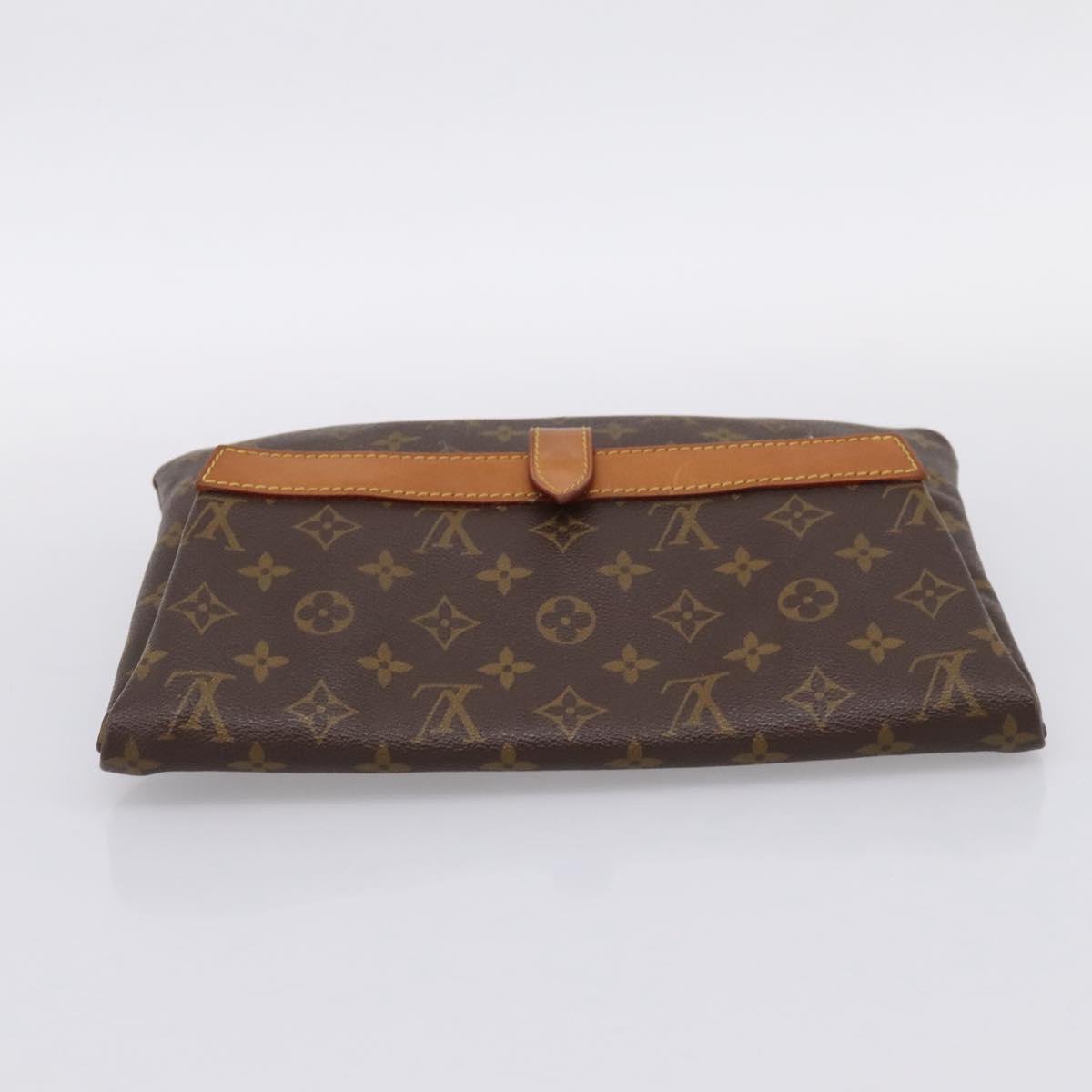 LOUIS VUITTON Monogram Pochette Priant Clutch Bag M51805 LV Auth 201350