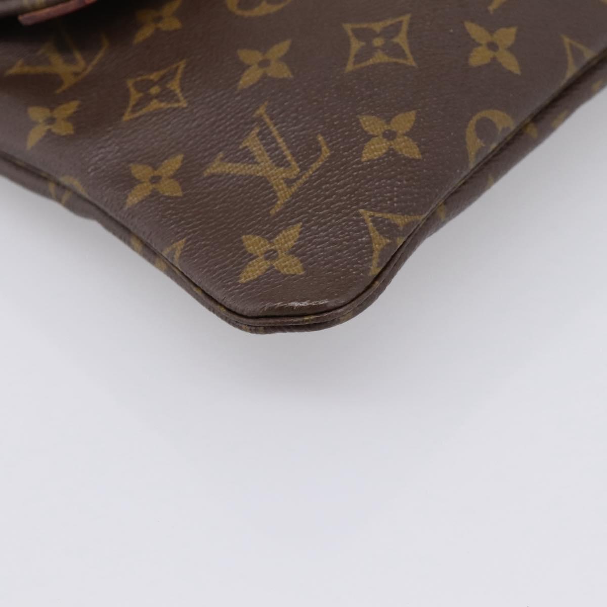 LOUIS VUITTON Monogram Pochette Priant Clutch Bag M51805 LV Auth 201350