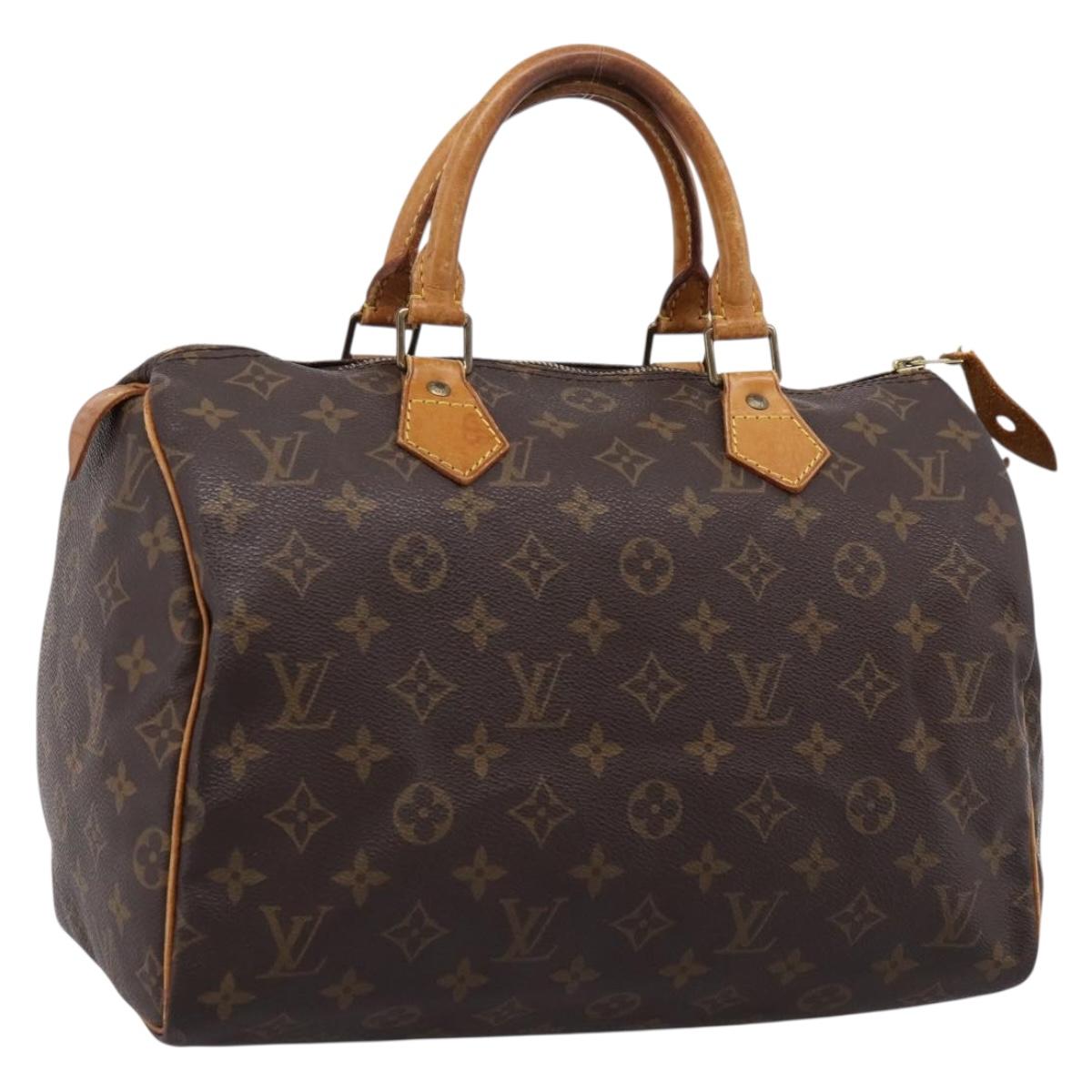LOUIS VUITTON Monogram Speedy 30 Hand Bag M41526 LV Auth 201356