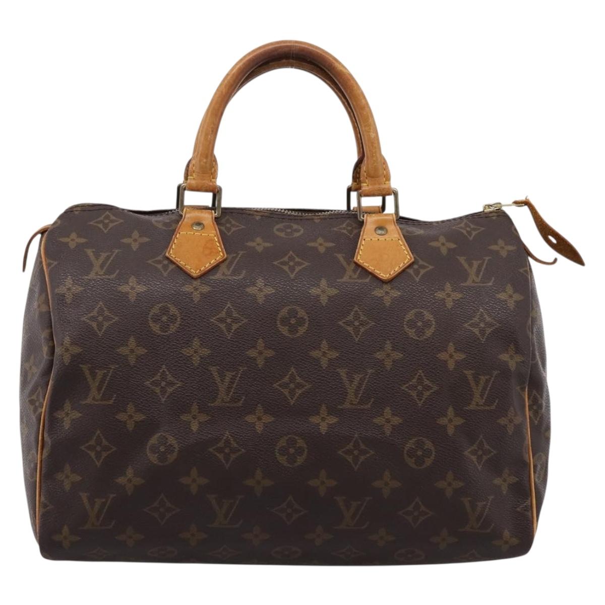 LOUIS VUITTON Monogram Speedy 30 Hand Bag M41526 LV Auth 201356