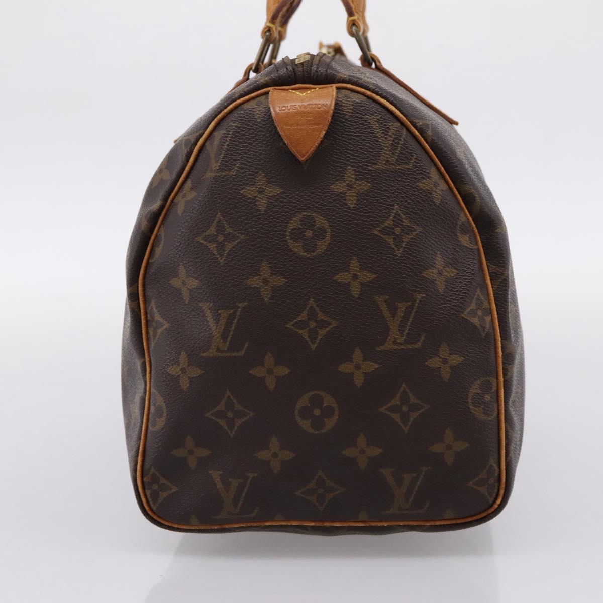 LOUIS VUITTON Monogram Speedy 30 Hand Bag M41526 LV Auth 201356