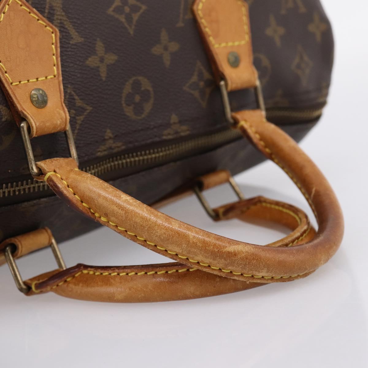 LOUIS VUITTON Monogram Speedy 30 Hand Bag M41526 LV Auth 201356